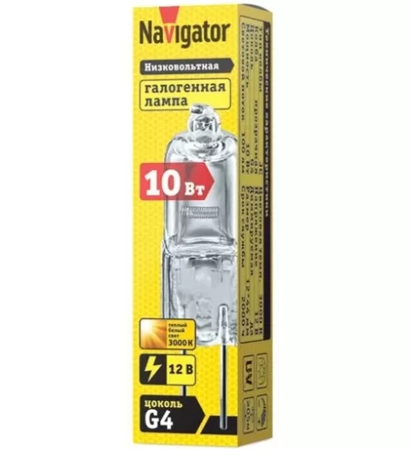 Галогенная лампа Navigator 94 209 JC 10W clear G4 12V 2000h 94209